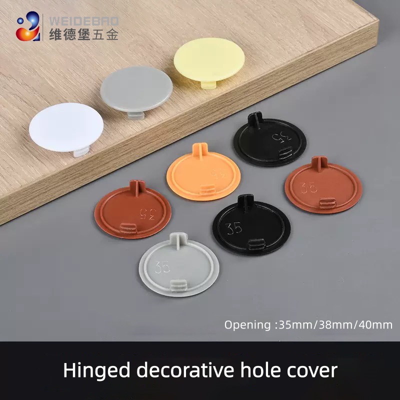 Furniture Hardware Connectors - 10pcs 35mm, 38mm, 40mm round plastic