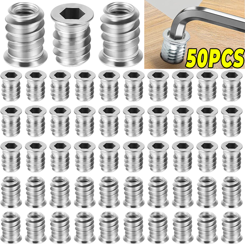 Furniture Hardware Threaded Inserts - M4 M6 M8 Threaded Insert Nuts