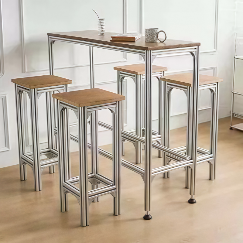 Furniture For Hardware Shop - solid wood high bar table and