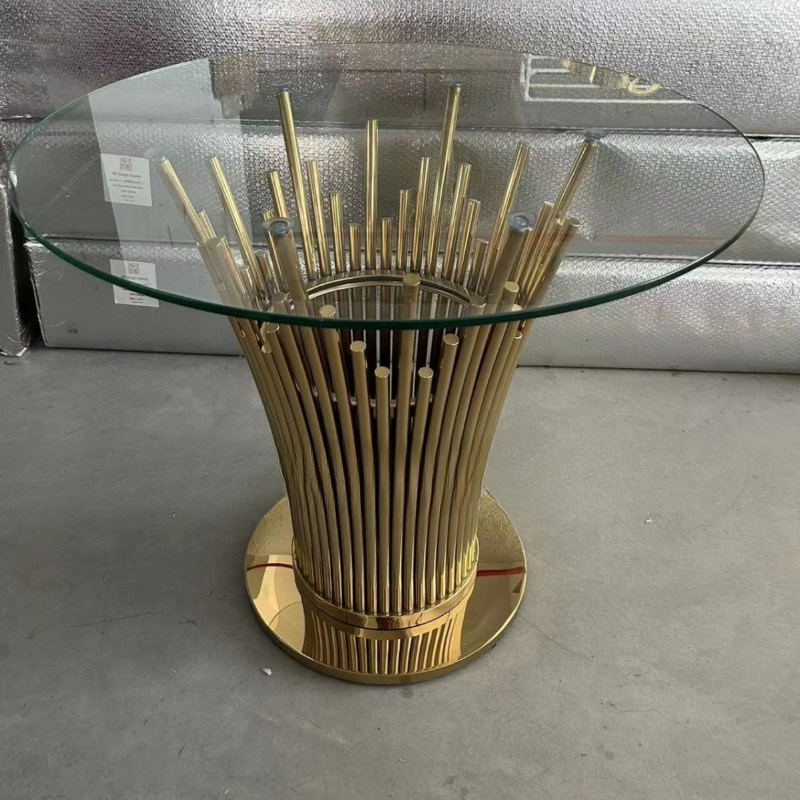 Furniture For Hardware Shop - Stainless Steel Cake Crystal Table Simple