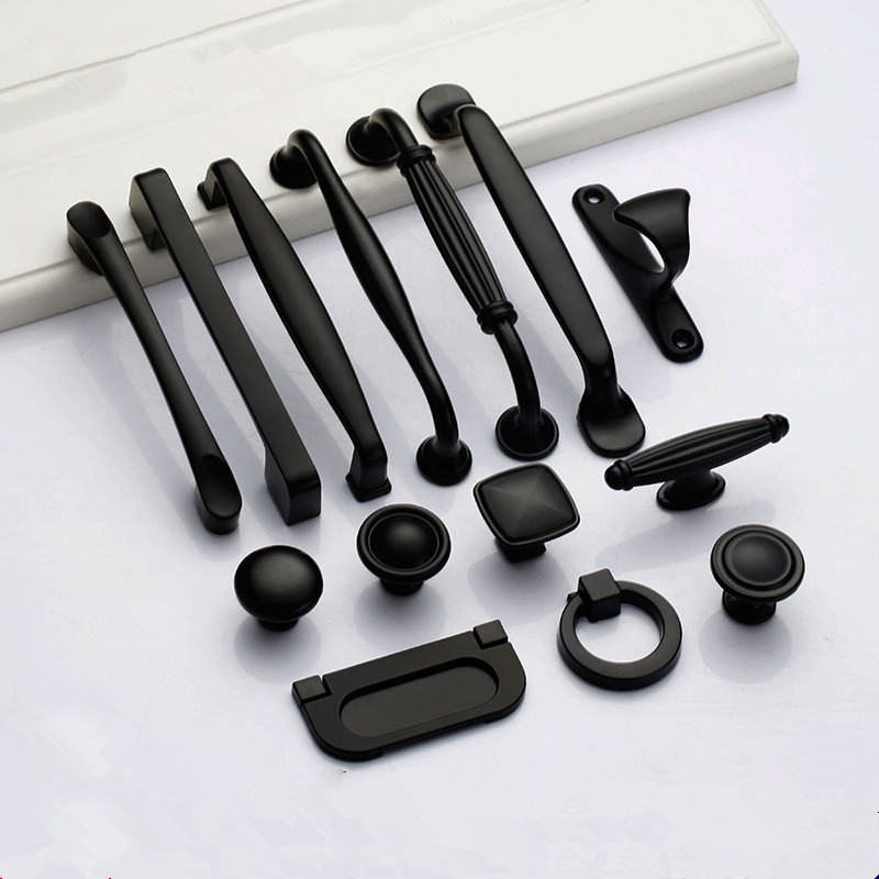 Furniture Hardware China - Black Handles for Furniture Cabinet Knobs
