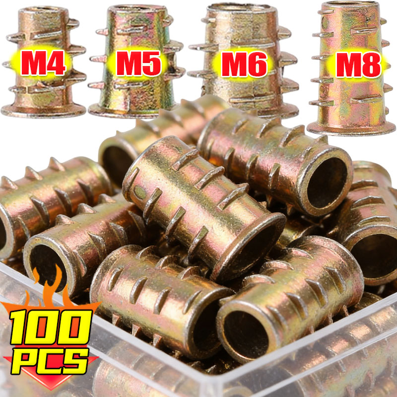 Furniture Hardware Threaded Inserts - M4 M5 M6 M8 Threaded Insert