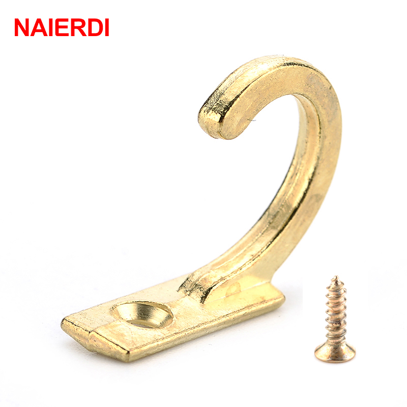 Furniture Hardware Lock - NAIERDI 10PCS Small Antique Hooks Wall