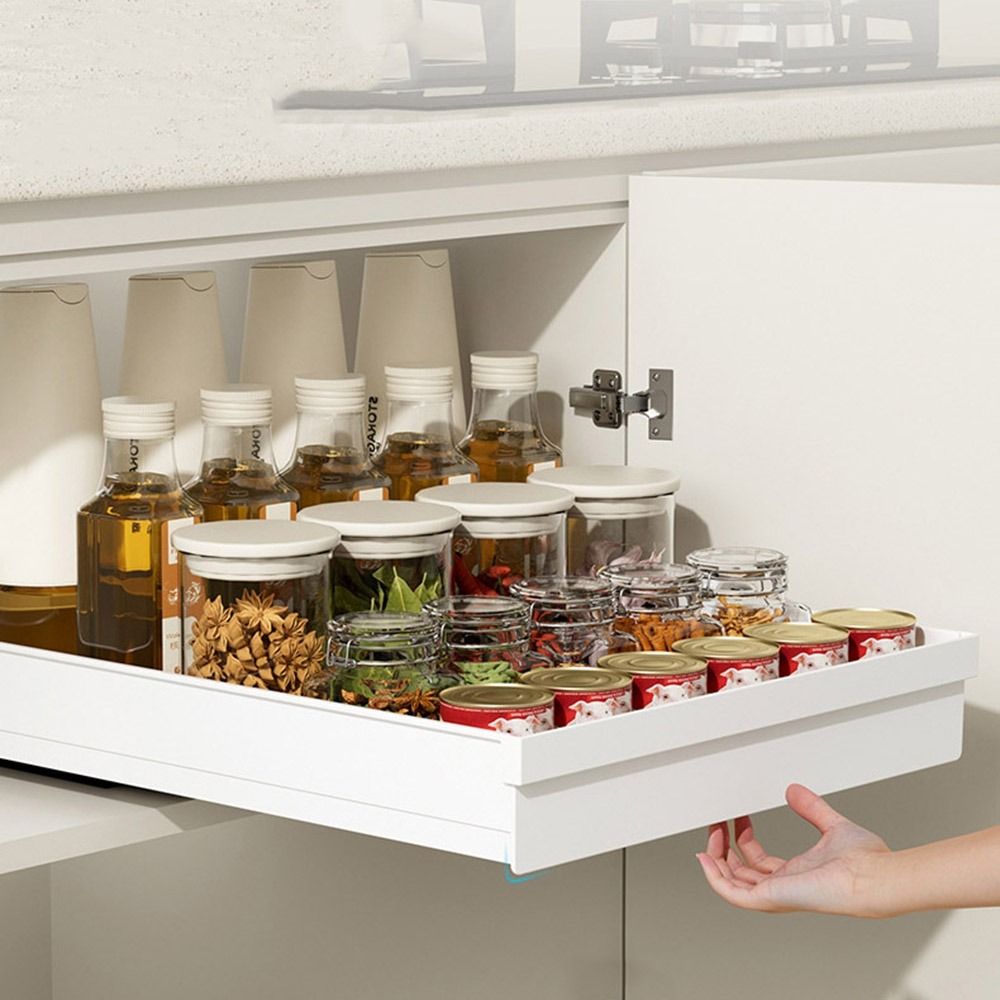 Drawer Slide Pair - Pull-out Kitchen Storage Rack Large Capacity
