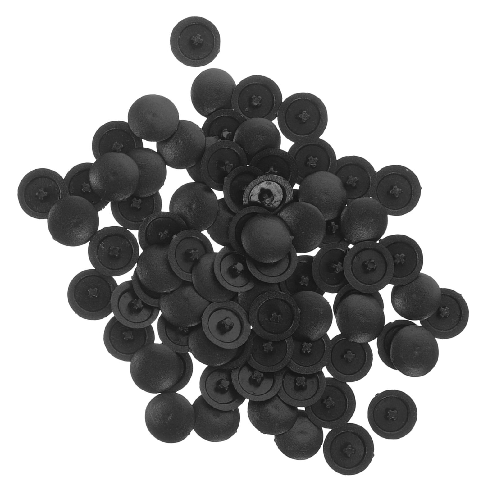 Furniture Hardware Screws - 500Pcs Decorative Screw Caps Black Plastic