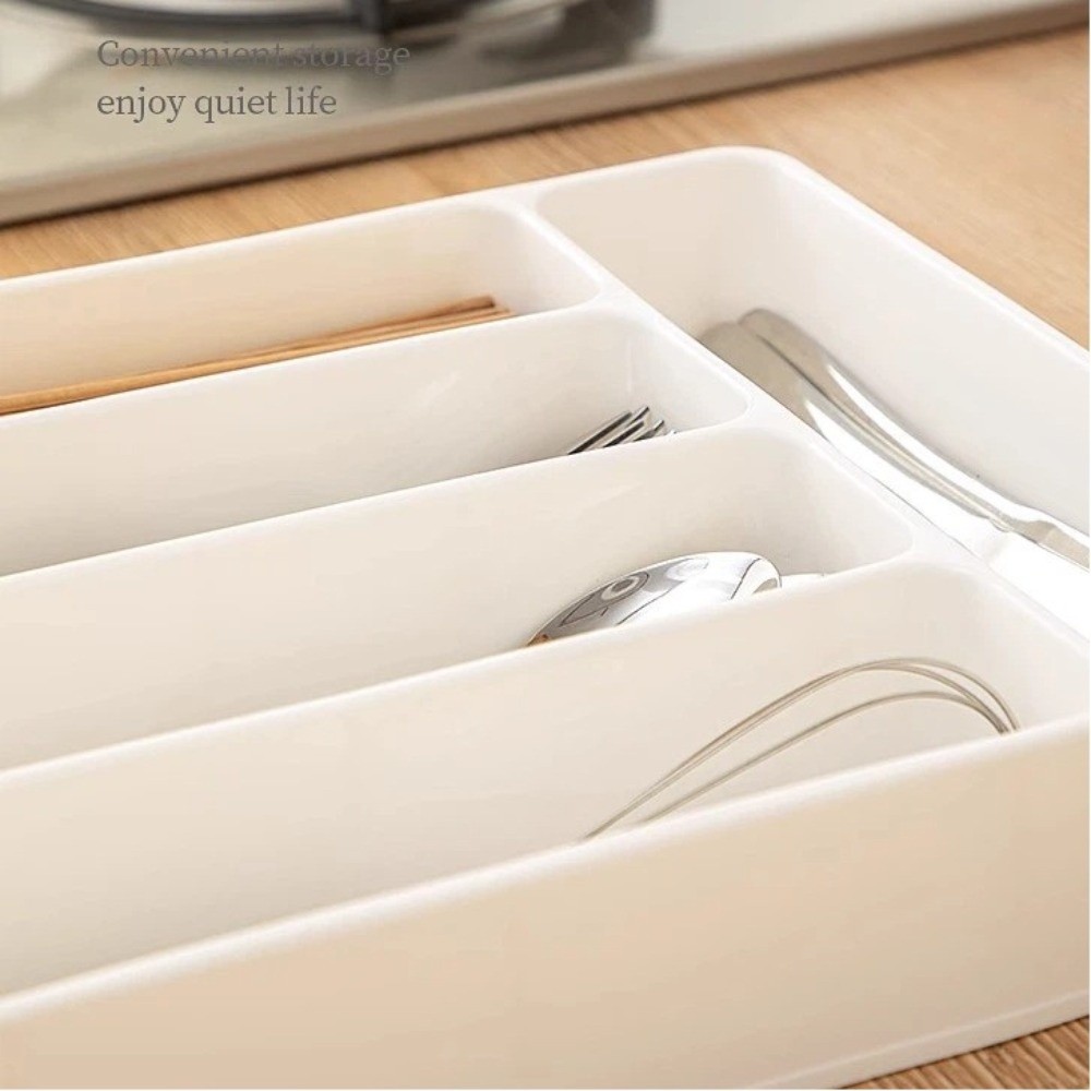 Drawer Organizer Peg - Quality 4/5 Compartments Cutlery Organizer Rectangle