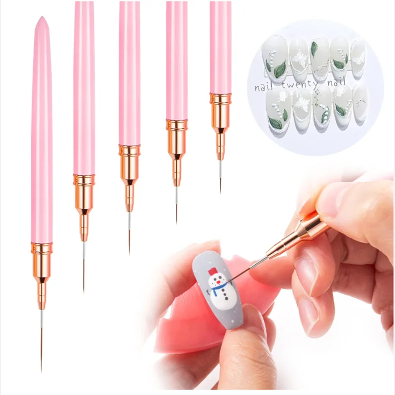 Furniture Hardware Nails - 5pc/1set Nail Art Liner Brushes Long