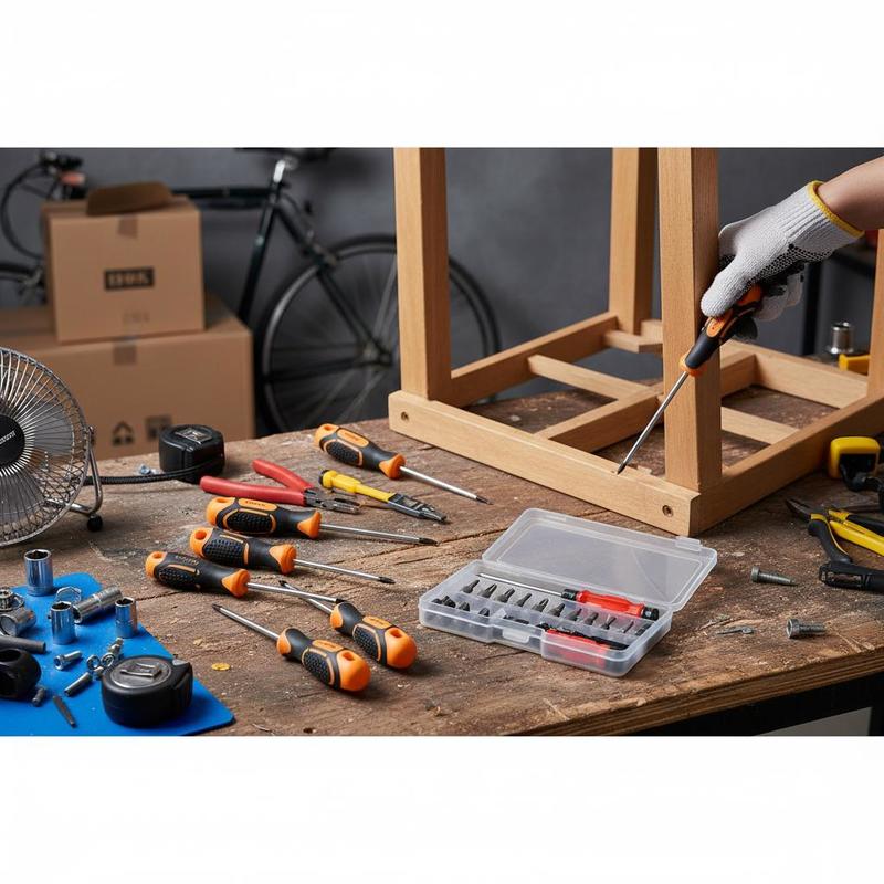 Furniture Screw Type - Manual Screw Driver Kit 12-Piece For