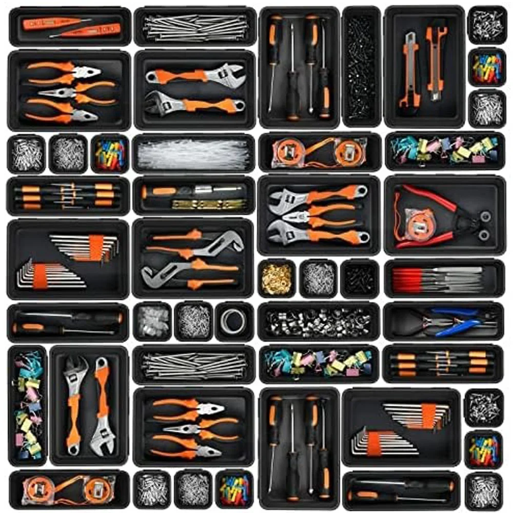 Drawer Organizer Peg - 32PCS Desk Drawer Organizers 3 Size