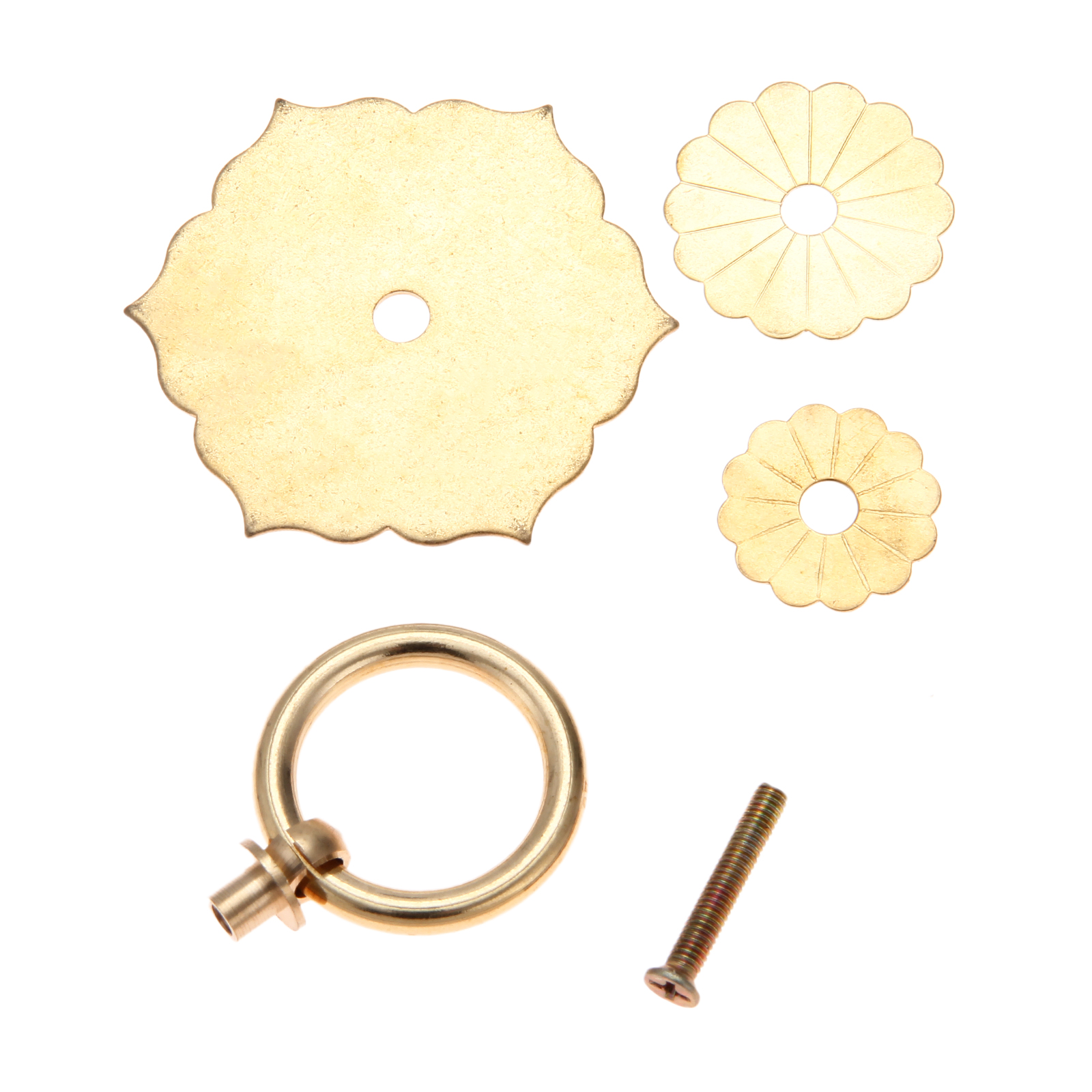 Unique Furniture Hardware - 1PC 62*60mm Brass Unique Flower Style