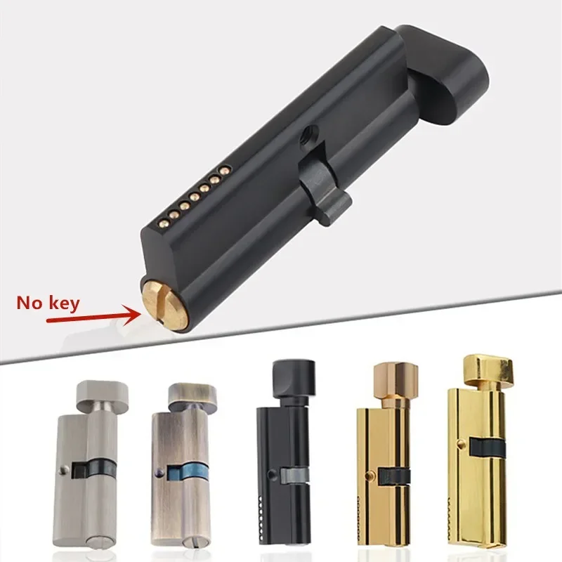 Furniture Hardware Lock - Indoor Solid Wood Door Brass Keyless