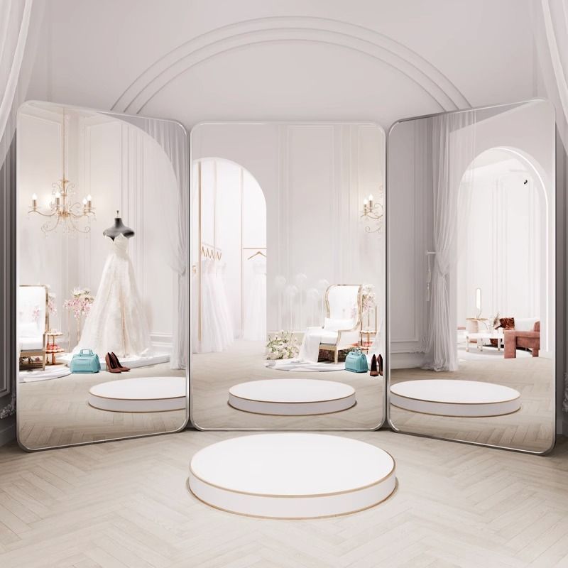 Furniture For Hardware Shop - Wedding Shop Three-sided Mirror Dress Hall