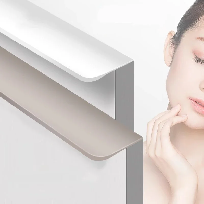 Furniture Hardware China - Cashmere Gray Handle Invisible Non Perforated