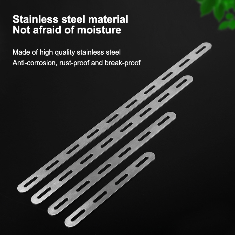Furniture Hardware Connectors - Stainless Steel Flat Corner Bracket Mending