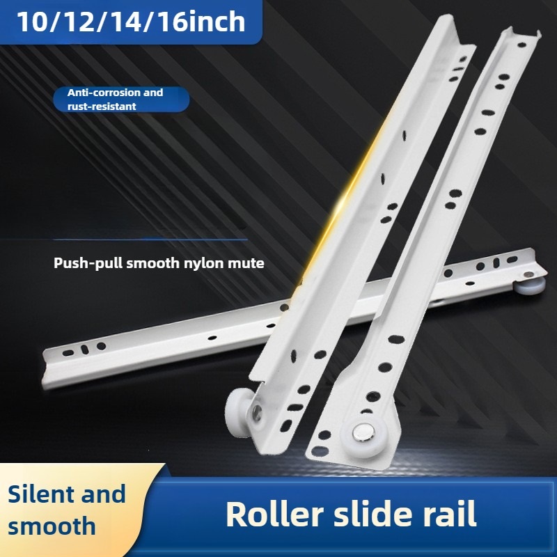 Drawer Slide Pair - Mute Two Cabinet Rails Drawer Track