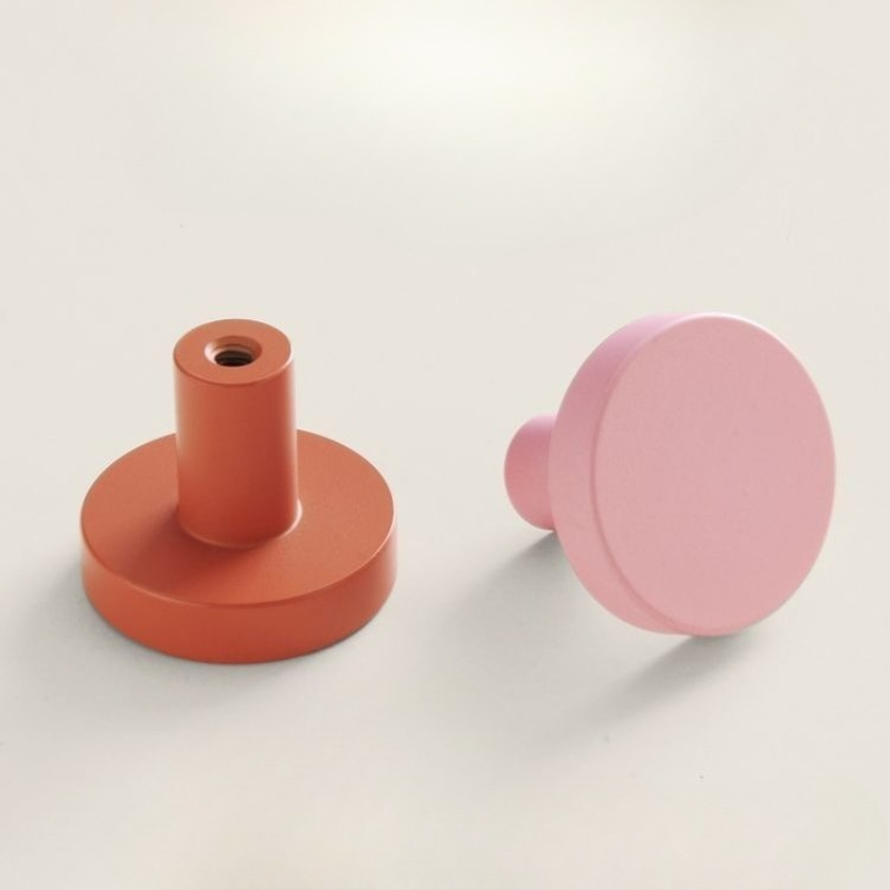 Furniture Hardware China - Morandi Color Orange/Pink Cabinet Door Pulls