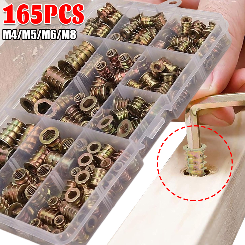 M4/M5/M6/M8 Threaded Insert Nu - огляд і ціна Furniture Hardware Threaded Inserts