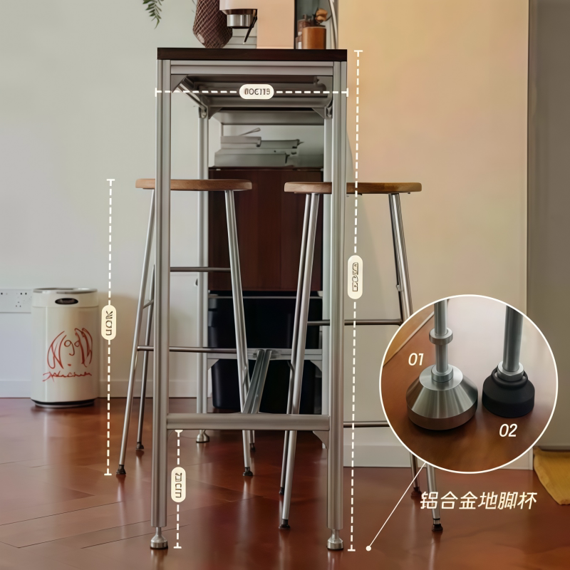 solid wood high bar table and  - огляд і ціна Furniture For Hardware Shop