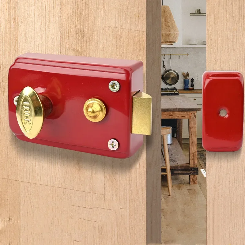 Exterior Door Retro Red Locks  - огляд і ціна Furniture Hardware Lock