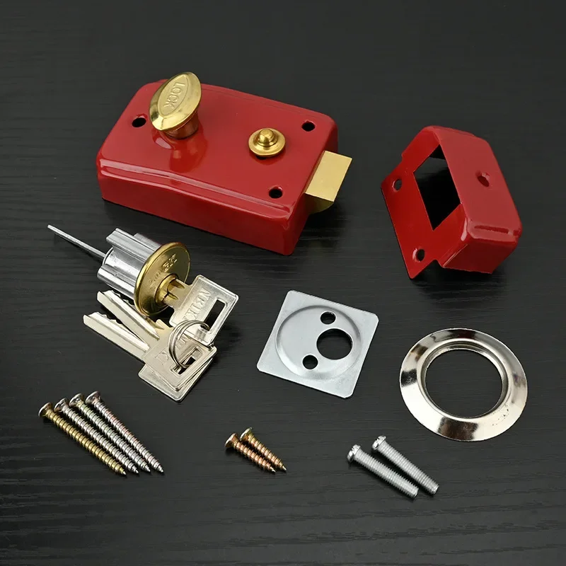 Exterior Door Retro Red Locks  - огляд і ціна Furniture Hardware Lock