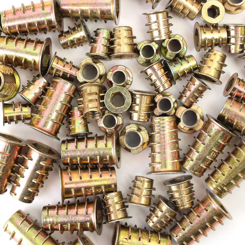 20/40Pcs Threaded Inserts Zinc - огляд і ціна Furniture Hardware Threaded Inserts