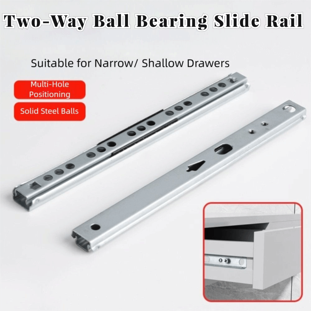 2PCS Smooth Glide Bearing Draw - огляд і ціна Drawer Slide Pair
