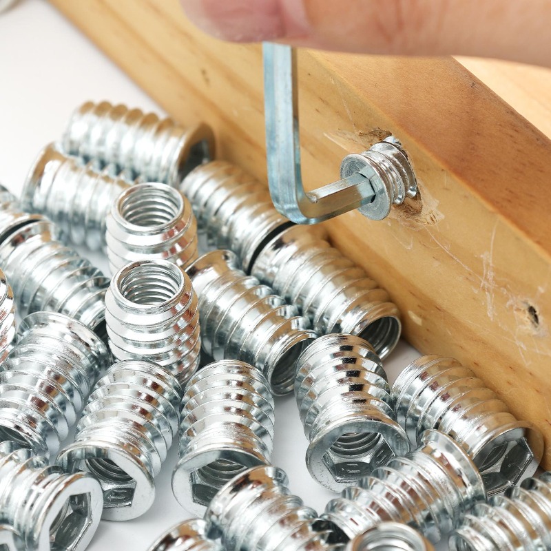 10/50x Threaded Inserts Wood I - огляд і ціна Furniture Hardware Threaded Inserts