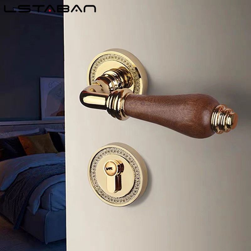 Euro Walnut Wood Handle Door L - огляд і ціна Furniture Hardware Lock