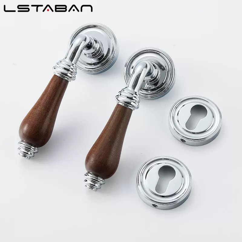 Euro Walnut Wood Handle Door L - огляд і ціна Furniture Hardware Lock