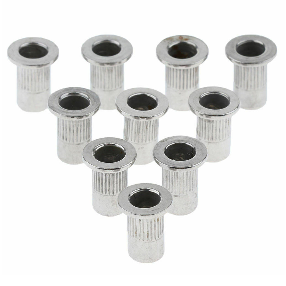 10pcs Stainless Steel Flat Hea - огляд і ціна Furniture Hardware Threaded Inserts