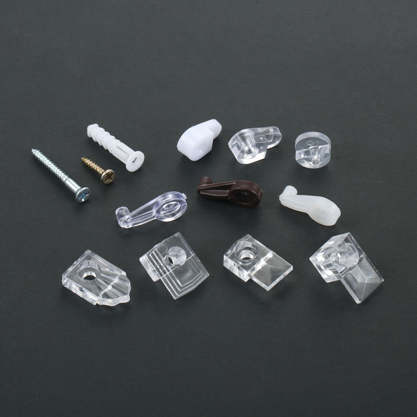 10Pcs Plastic Glass Retainer C - огляд і ціна Furniture Hardware Connectors