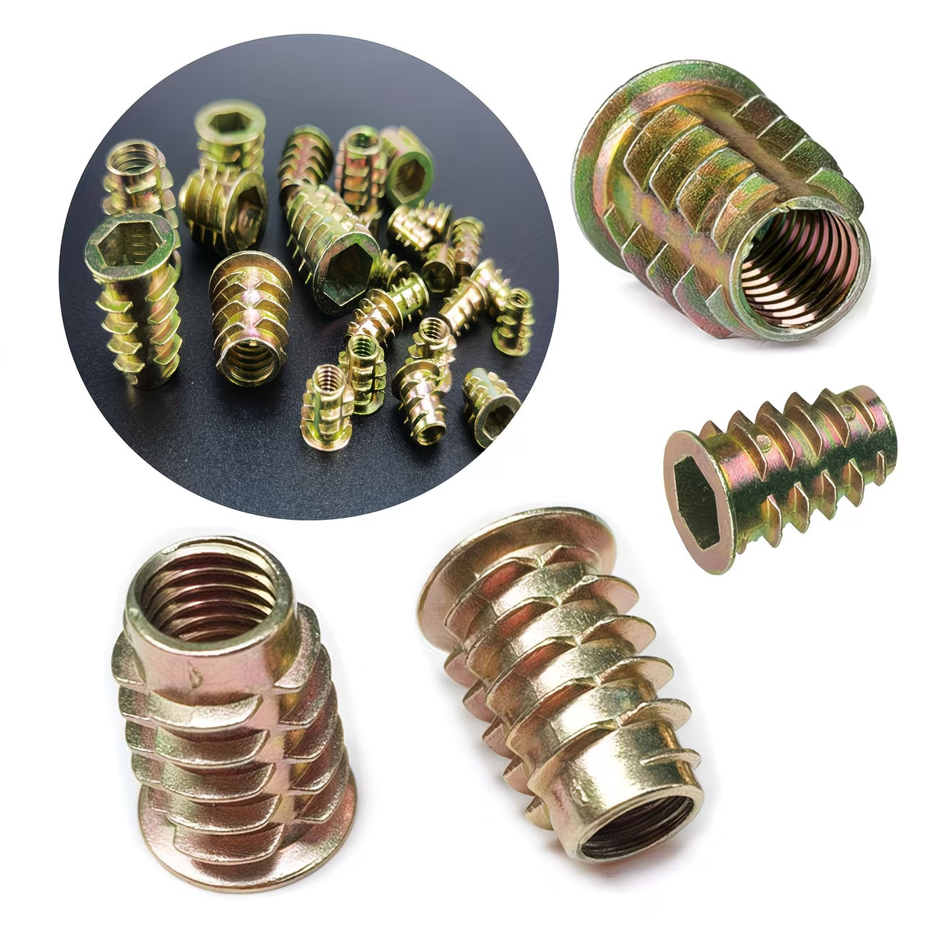 M4/M5/M6 Threaded Insert Nut E - огляд і ціна Furniture Hardware Threaded Inserts