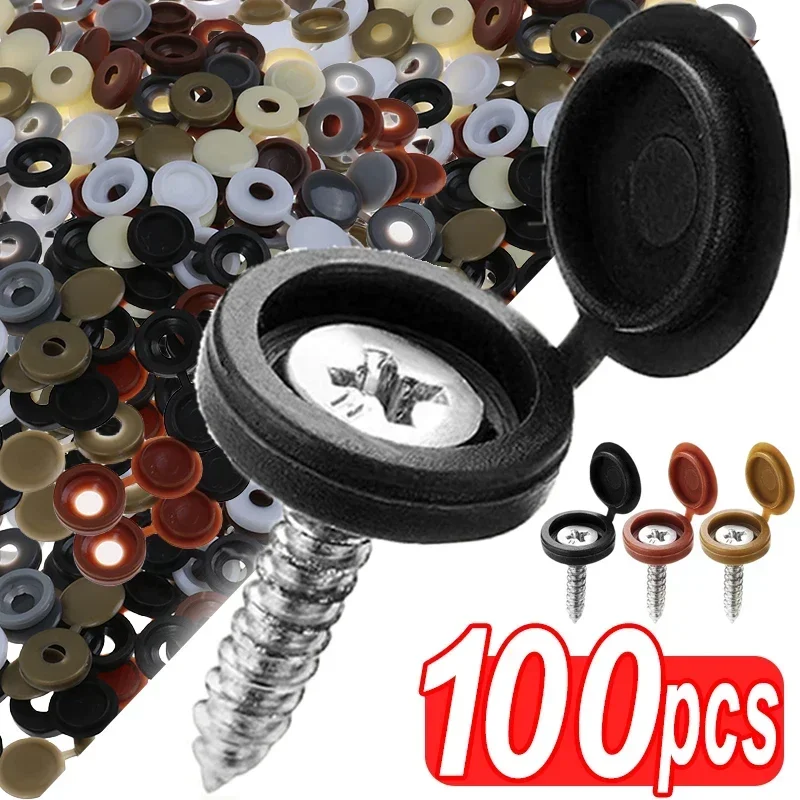 Hinged Plastic Screw Cap Cover - огляд і ціна Furniture Hardware Screws