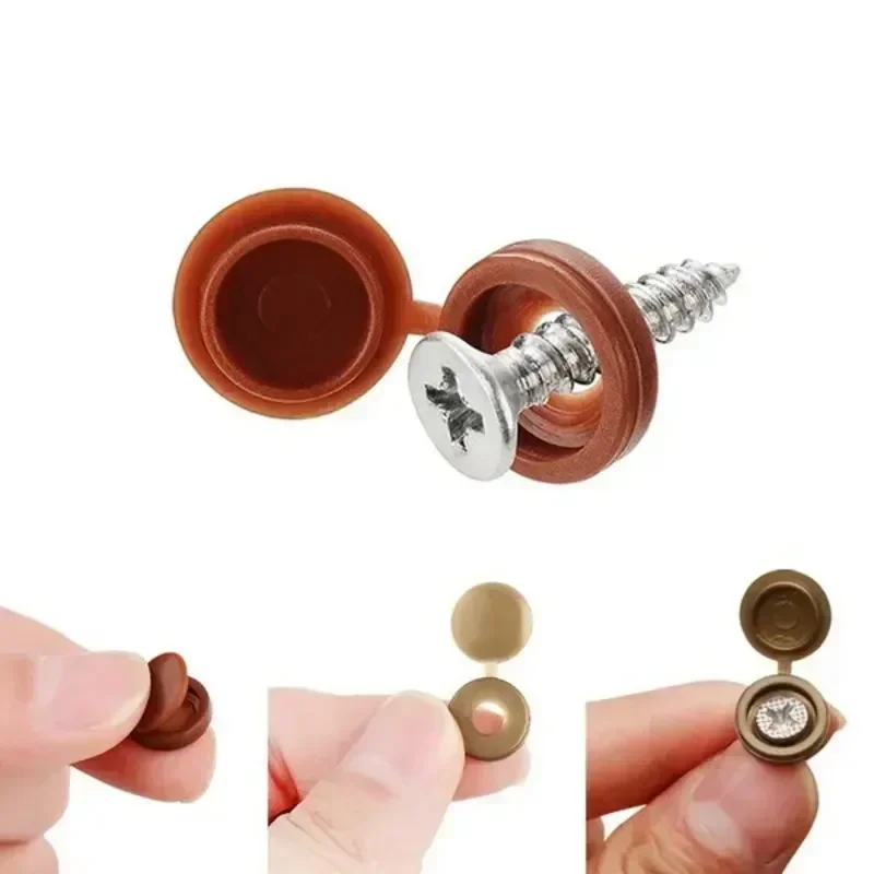 Hinged Plastic Screw Cap Cover - огляд і ціна Furniture Hardware Screws