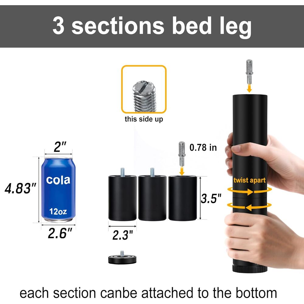 11 Inch Adjustable Furniture L - огляд і ціна Furniture Screw Type