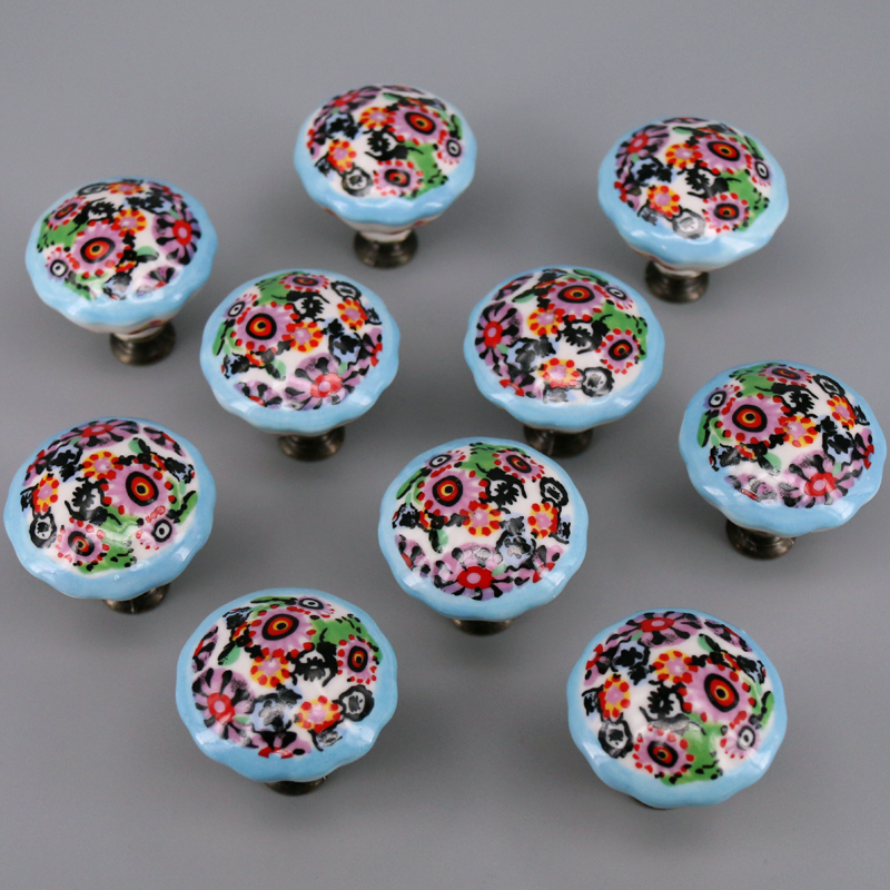 10PCS Colored Ceramic Knobs Un - огляд і ціна Unique Furniture Hardware