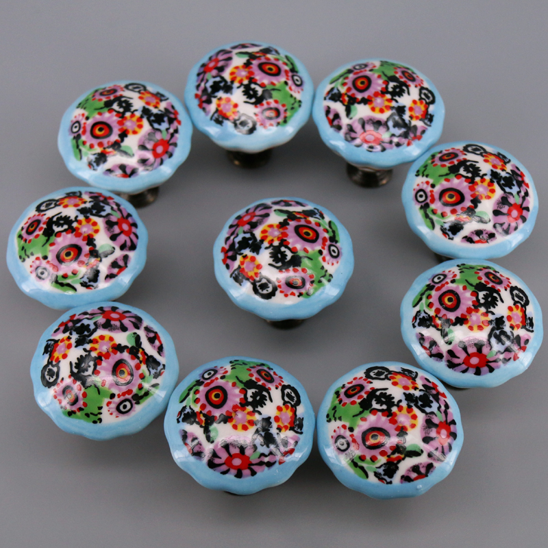 10PCS Colored Ceramic Knobs Un - огляд і ціна Unique Furniture Hardware