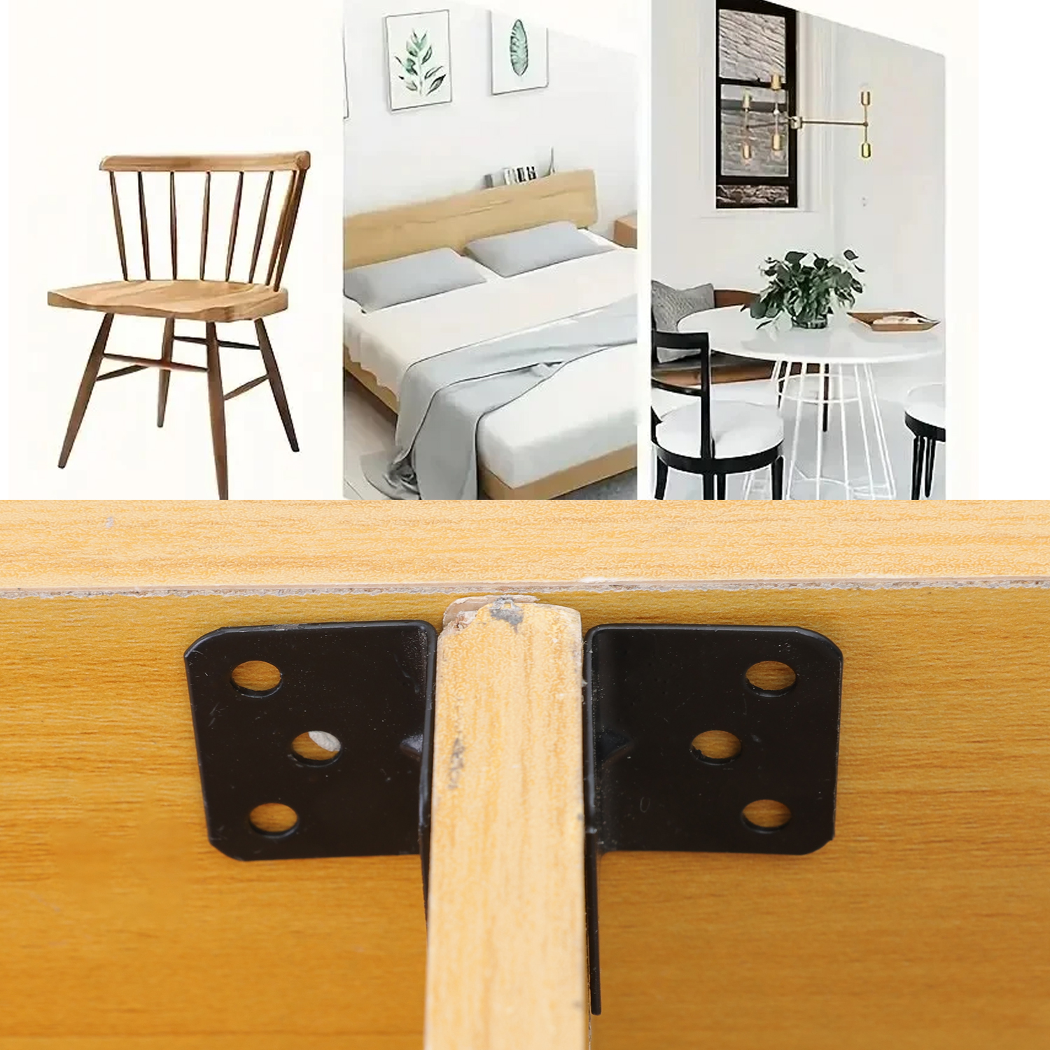 10/30pcs Black L-shaped Right  - огляд і ціна Furniture Hardware Connectors