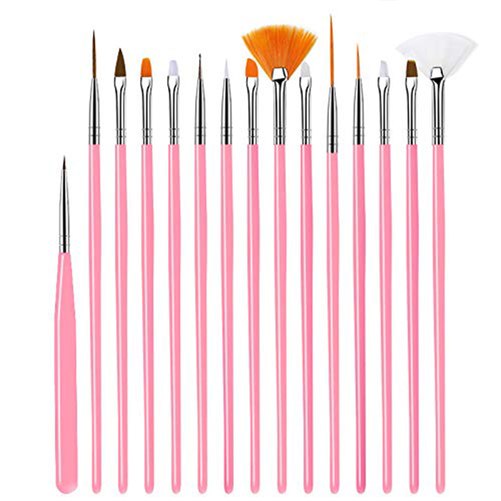 LINMANDA 15 Pink Nail Art Brus - огляд і ціна Furniture Hardware Nails