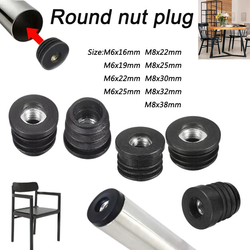 4/8/12PCS Round Nut Hole Plug  - огляд і ціна Furniture Hardware Connectors