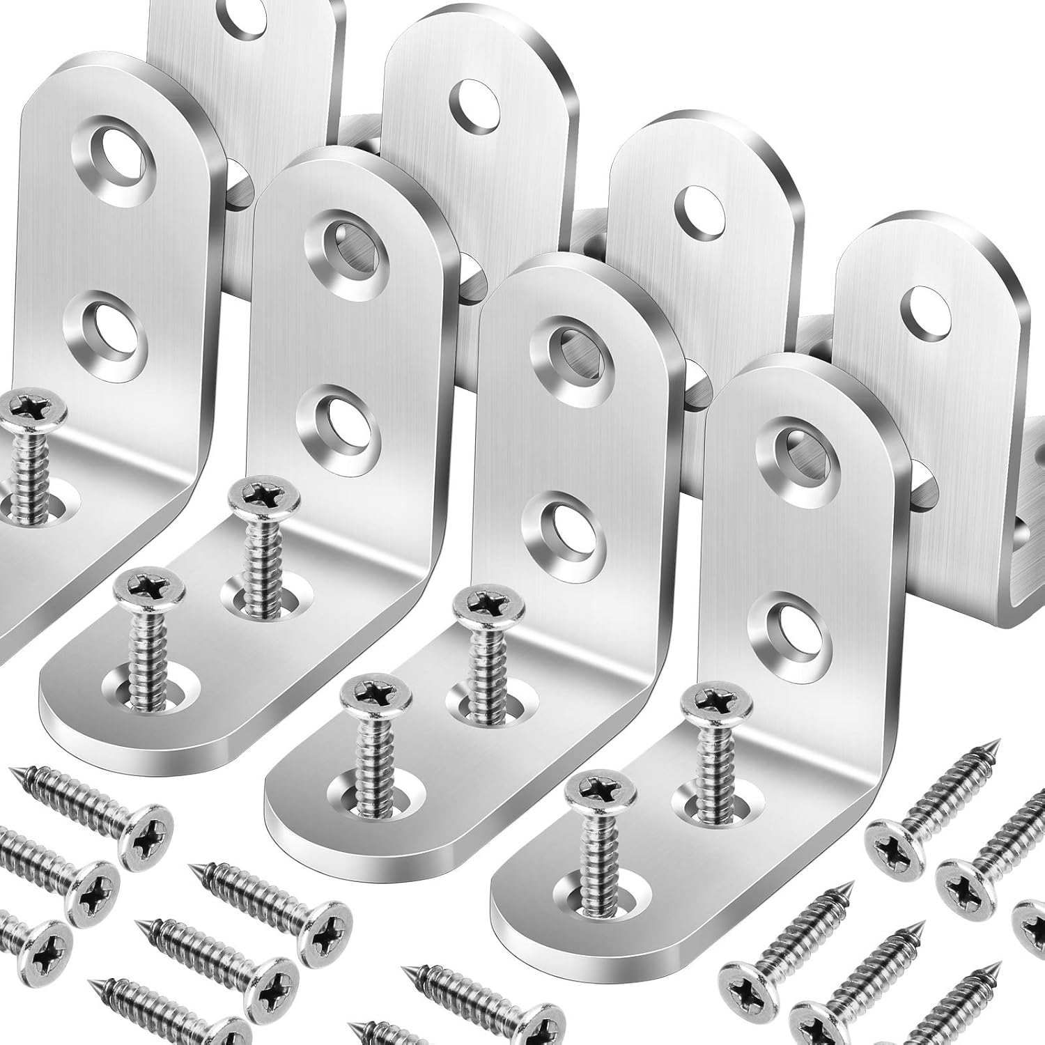 1/20pc Right Angle Bracket wit - огляд і ціна Furniture Hardware Screws