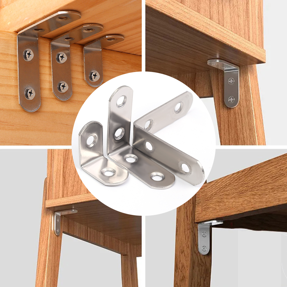 1/20pc Right Angle Bracket wit - огляд і ціна Furniture Hardware Screws