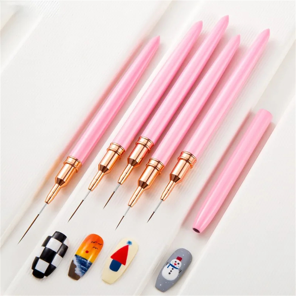 5pc/1set Nail Art Liner Brushe - огляд і ціна Furniture Hardware Nails