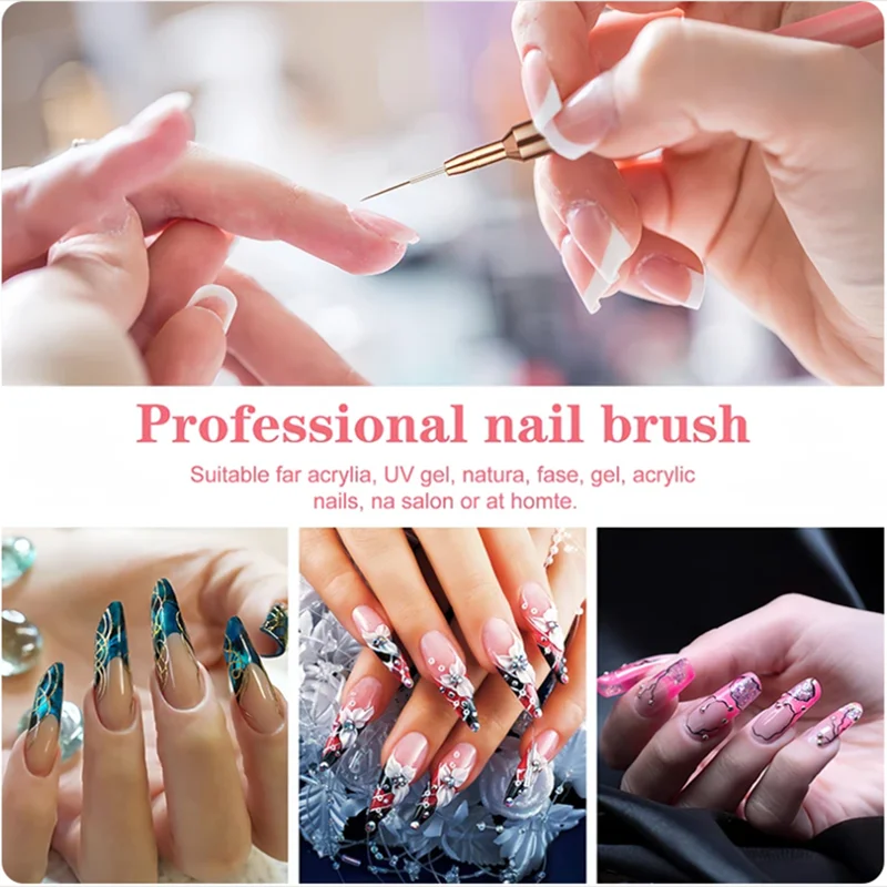 5pc/1set Nail Art Liner Brushe - огляд і ціна Furniture Hardware Nails