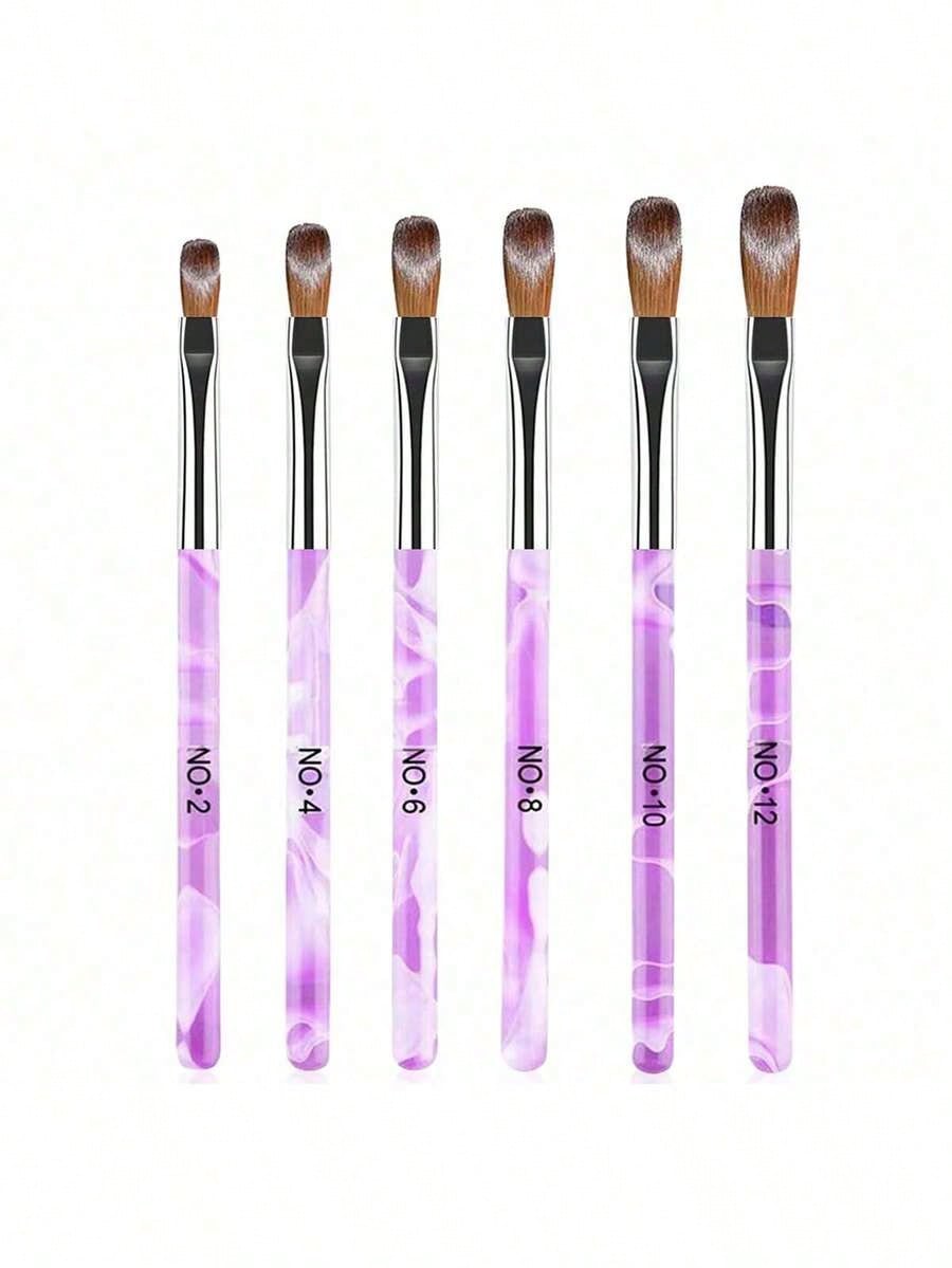 6pcs Acrylic Nail Brush Set, N - огляд і ціна Furniture Hardware Nails