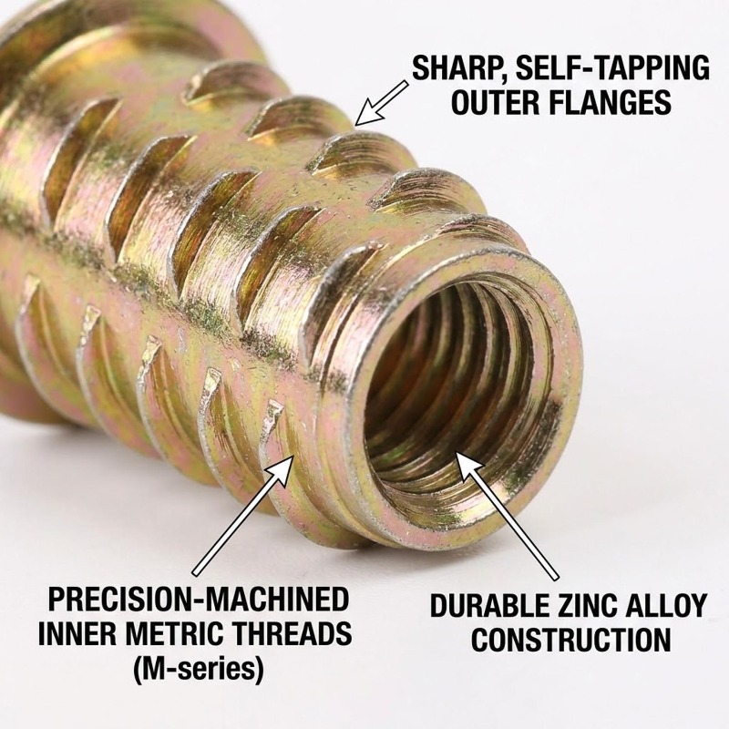 Carbon Steel Threaded Inserts  - огляд і ціна Furniture Hardware Threaded Inserts
