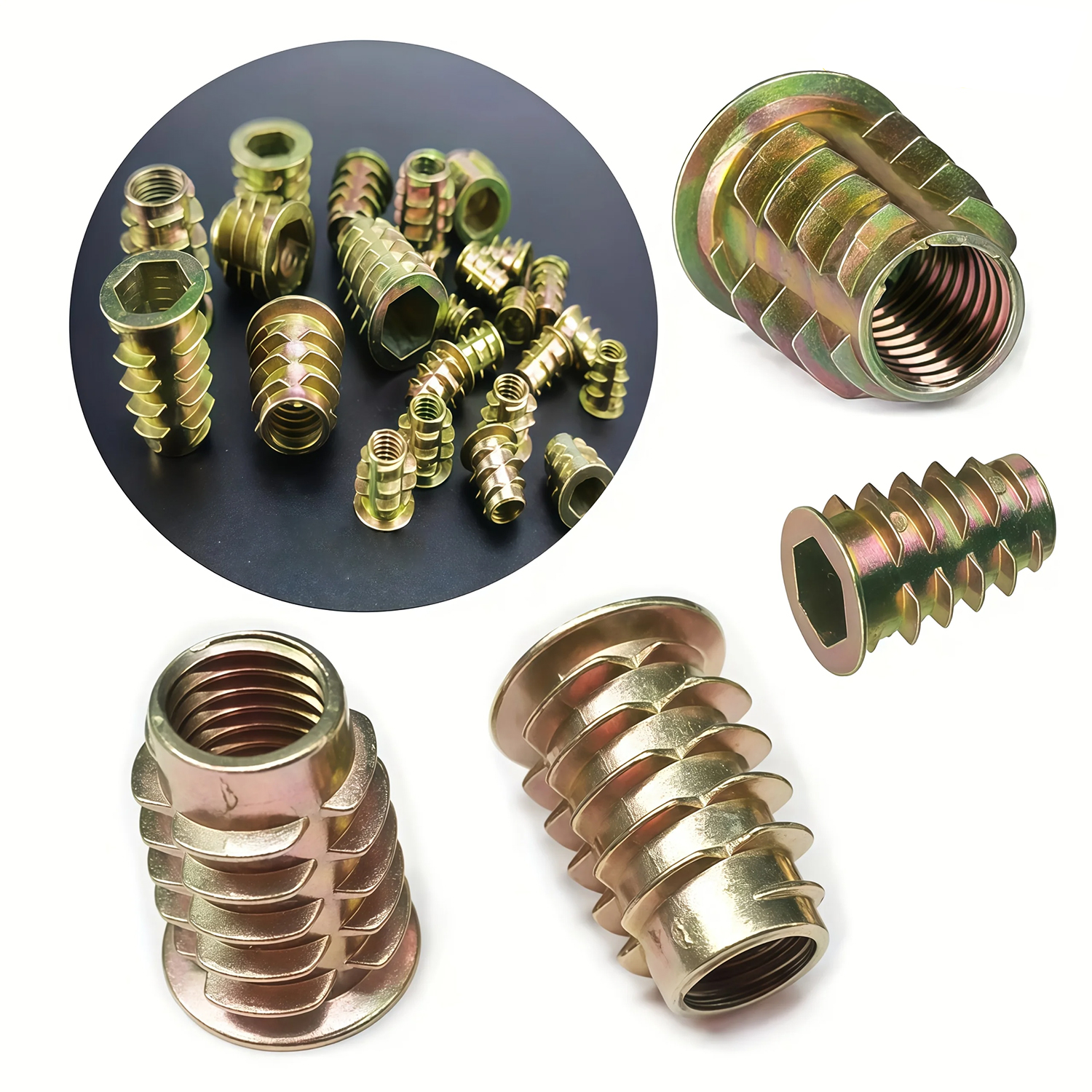 100-Pack M4/M5/M6 Threaded Ins - огляд і ціна Furniture Hardware Threaded Inserts