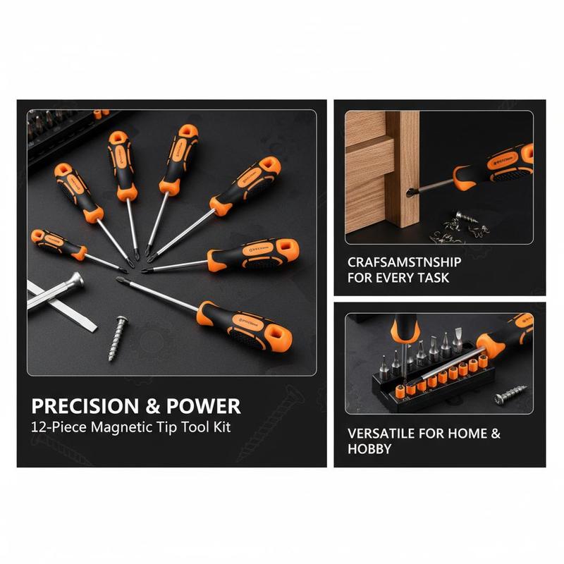 Manual Screw Driver Kit 12-Pie - огляд і ціна Furniture Screw Type