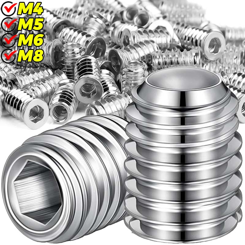 1/20PCS Hex Screw in Nuts M4 M - огляд і ціна Furniture Hardware Threaded Inserts