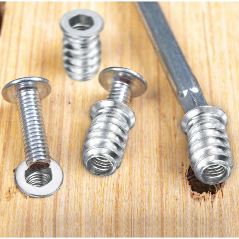 1/20PCS Hex Screw in Nuts M4 M - огляд і ціна Furniture Hardware Threaded Inserts